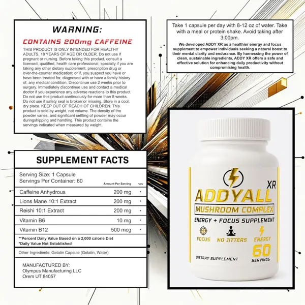 ADDYALL-XR Mushroom Complex Capsules